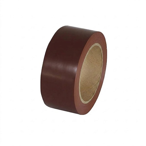 Fita Adesiva para Demarcação de Solo 48mm x 30m Marrom