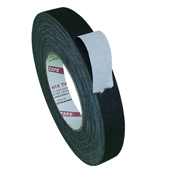 Fita Isolante de Tecido Preta 19mm x 50m Phenix Tape