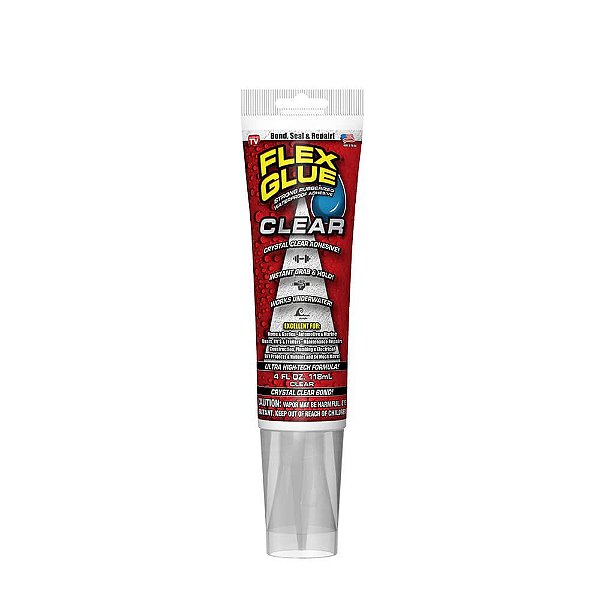 Flex Glue Clear Branco Cola Super Forte 180ml