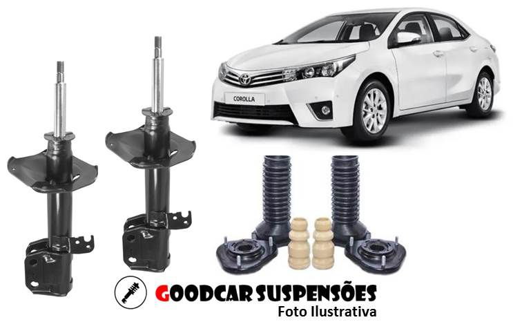 AMORTECEDORES DIANT. + KIT COMPLETO - TOYOTA COROLLA  - 2009 A 2014