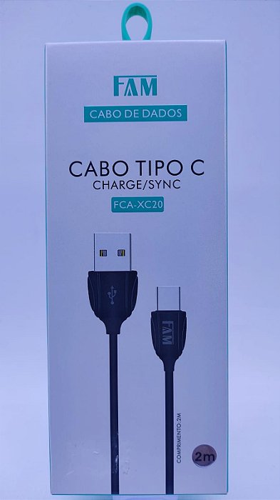 Cabo Tipo C Charge/Sync 2 Metros FCA-XC20
