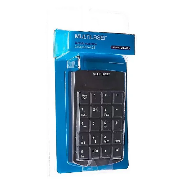 Teclado Numerico Multilaser Com Fio Usb Preto TC229