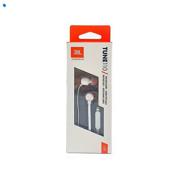 Fone de Ouvido JBL Tune 110 - Branco