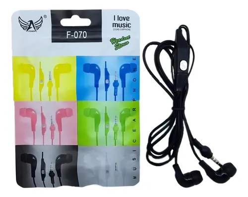 Fone De Ouvido C/ Microfone Altomex F-070-PRETO