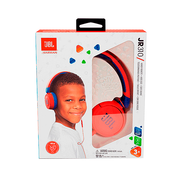 Fone de Ouvido Infantil JBL JR310 -Azul/Vermelho