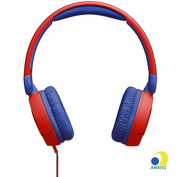 Fone de Ouvido Infantil JBL JR310 -Azul/Vermelho