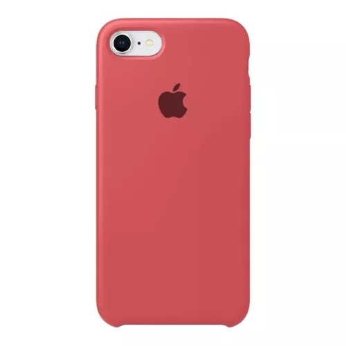 Capa de Silicone para Iphone 7 - Vermelho Hibisco