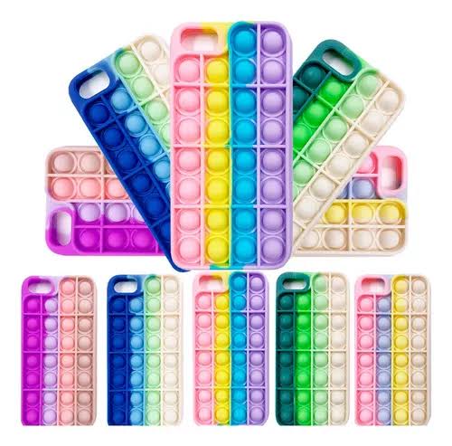 Capa de Silicone para Iphone 7 - Pop It Anti Stress
