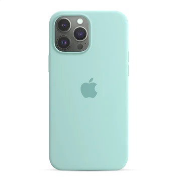 Capa de Silicone para Iphone 14 Pro Max - Verde Menta
