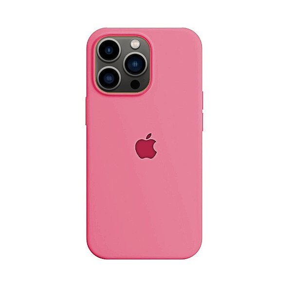 Capa de Silicone para Iphone 14 Pro Max - Rosa Rouge