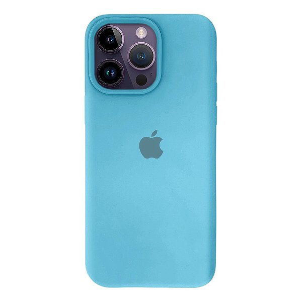 Capa de Silicone para Iphone 14 Pro - Azul