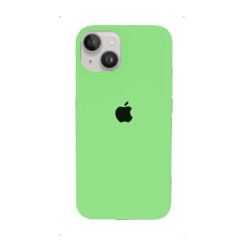 Capa de Silicone para Iphone 14 - Verde Desbotado