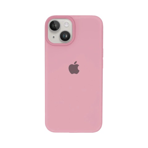 Capa de Silicone para Iphone 14 - Rosa Claro
