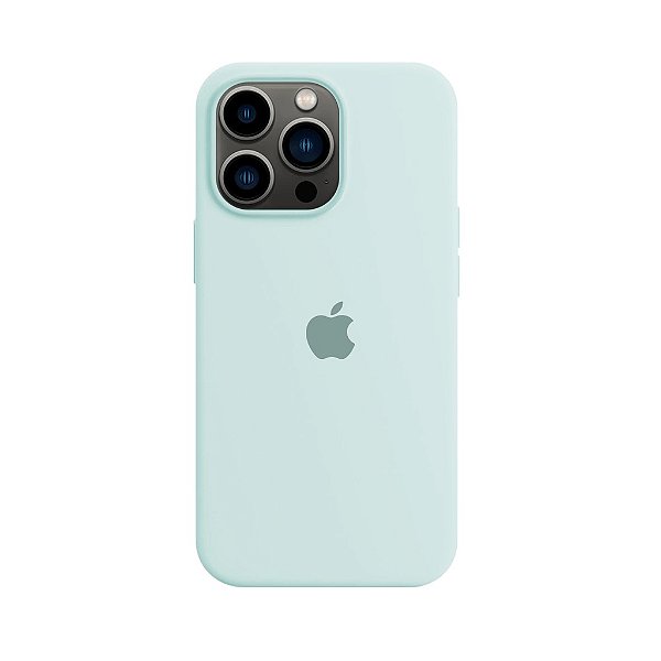 Capa de Silicone para Iphone 13 Pro - Azul Bebê