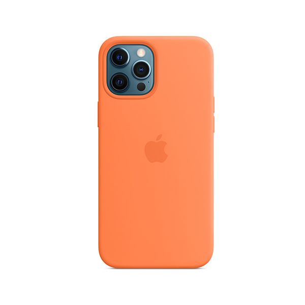 Capa de Silicone para Iphone 12/12Pro - Laranja Claro