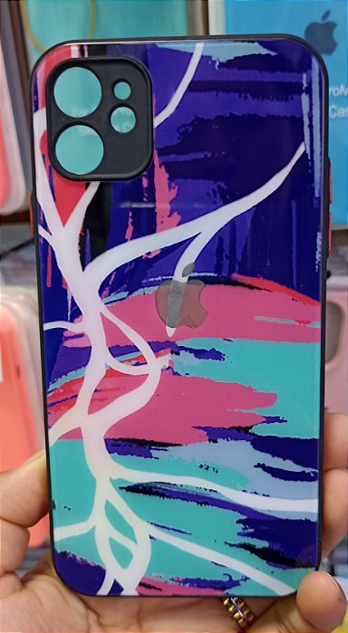 Capa de Silicone para Iphone 12/12Pro - Estampa Abstrato
