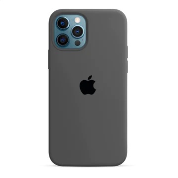 Capa de Silicone para Iphone 12/12Pro - Cinza Escuro