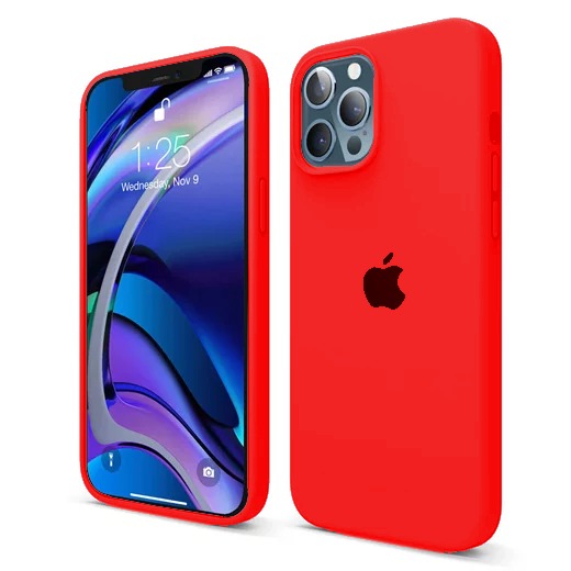Capa de Silicone para Iphone 12 Pro/12 Pro Max - Vermelho
