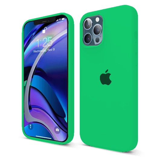 Capa de Silicone para Iphone 12 Pro/12 Pro Max - Verde Água
