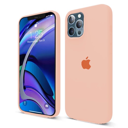 Capa de Silicone para Iphone 12 Pro/12 Pro Max - Nude