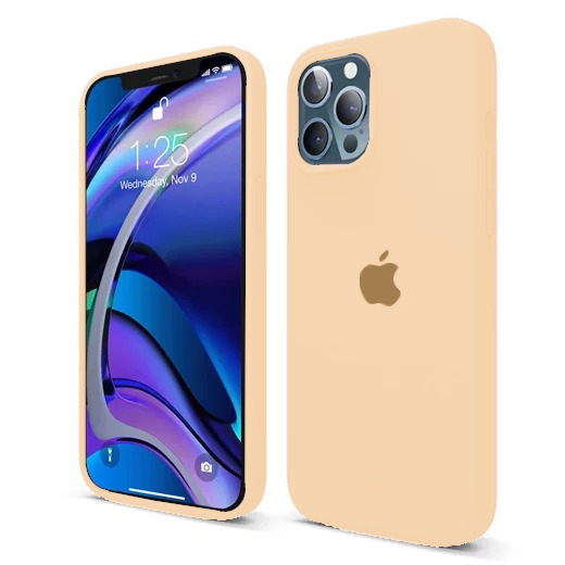 Capa de Silicone para Iphone 12 Pro/12 Pro Max - Bege