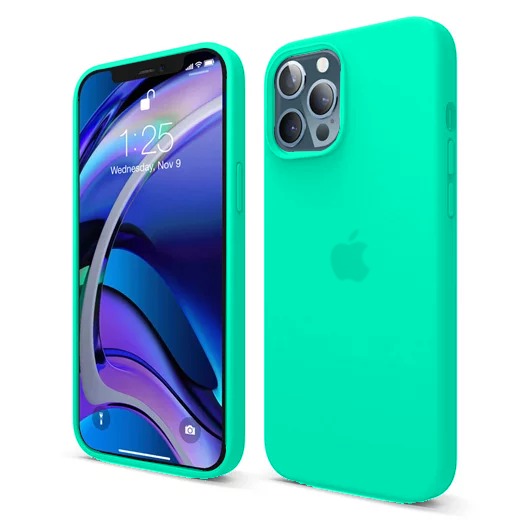 Capa de Silicone para Iphone 12 Pro/12 Pro Max - Água Marinha