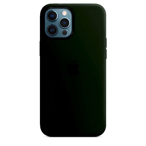 Capa de Silicone para Iphone 12 Pro Max - Verde Escuro
