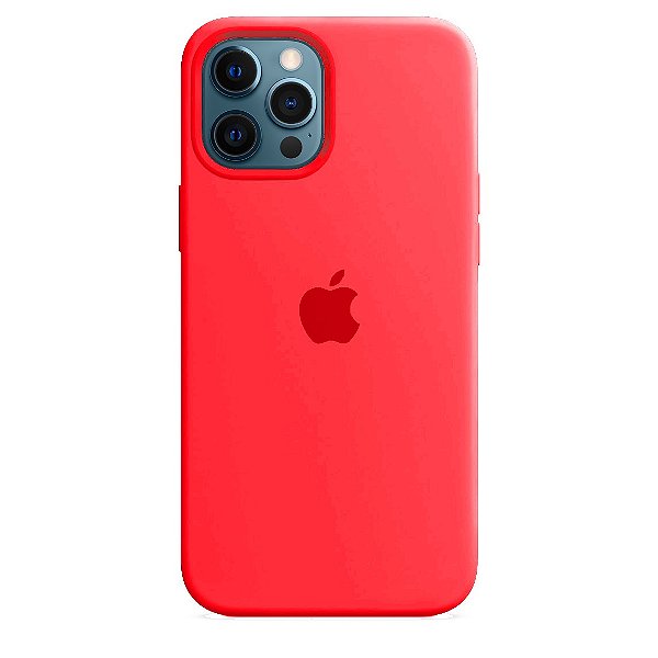 Capa de Silicone para Iphone 12 Pro Max - Rosa Rouge