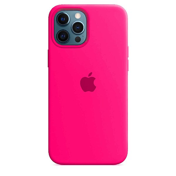 Capa de Silicone para Iphone 12 Pro Max - Rosa Pink