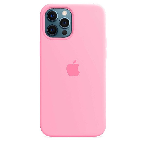 Capa de Silicone para Iphone 12 Pro Max - Rosa Bebê