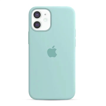 Capa de Silicone para Iphone 12 Mini - Verde Menta