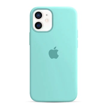 Capa de Silicone para Iphone 12 Mini - Verde Água