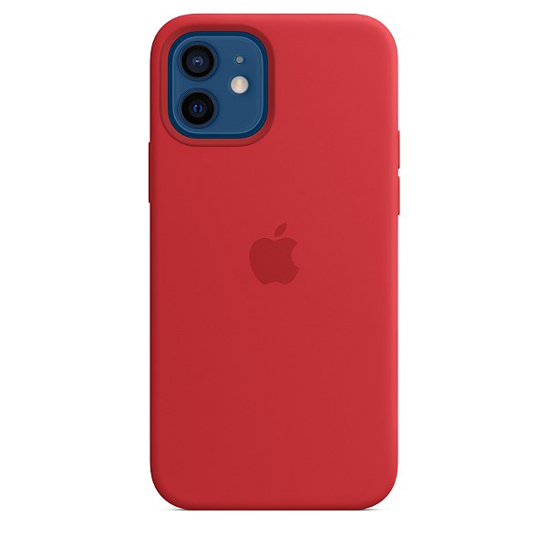 Capa de Silicone para Iphone 12 - Vermelho Hibisco