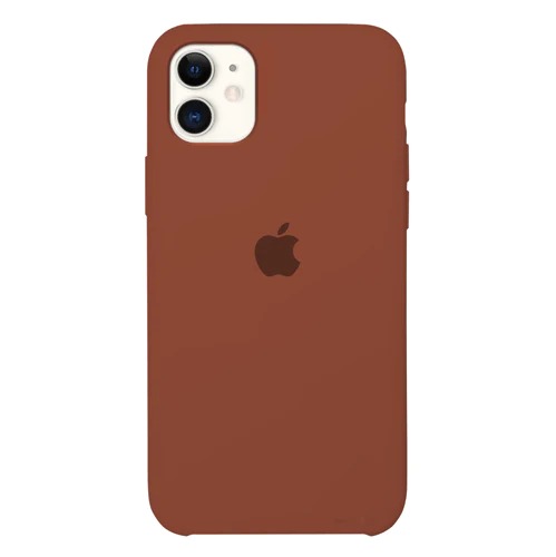 Capa de Silicone para Iphone 12 - Marrom