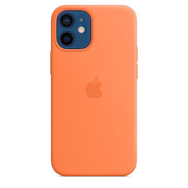 Capa de Silicone para Iphone 12 - Laranja