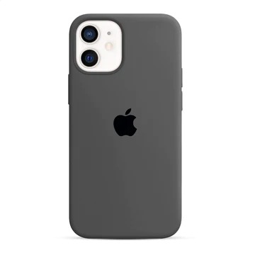 Capa de Silicone para Iphone 12 - Cinza
