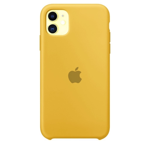Capa de Silicone para Iphone 11 - Amarelo Mostarda - Gringolândia
