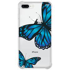 Capa Anti-Queda para Iphone 7/8 Plus - Estampa de Borboleta