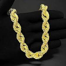 Colar Cordão Corrente Grossa Dourada e Prateada CL-G