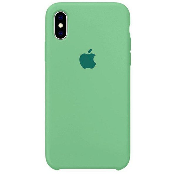 Capa de Silicone para Iphone XS Max - Verde Menta