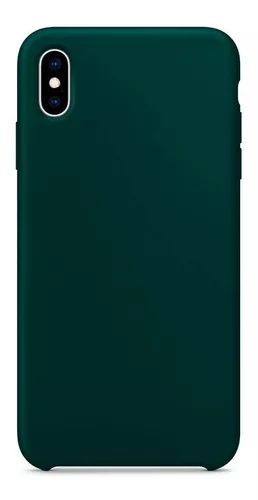 Capa de Silicone para Iphone XS Max - Verde Escuro