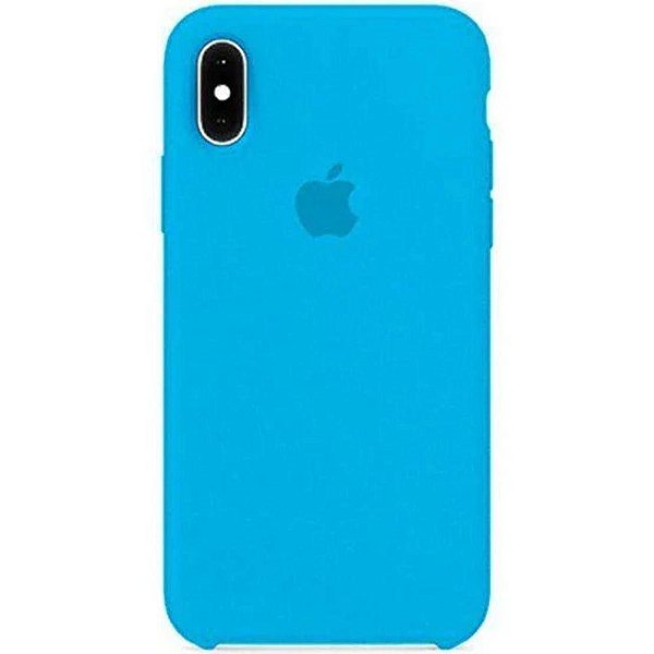 Capa de Silicone para Iphone XS - Azul Céu