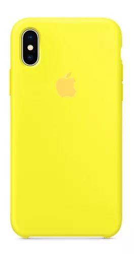 Capa de Silicone para Iphone XS - Amarelo