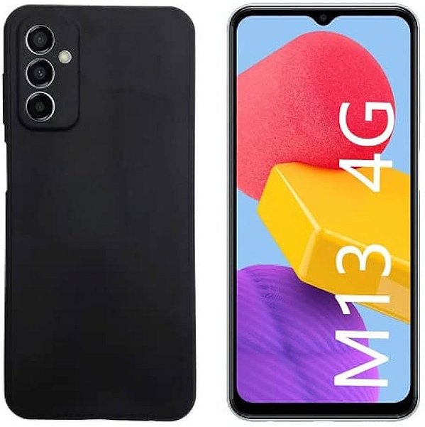 Capa de Silicone para Samsung M13 4G-Preta