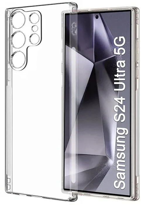 Capa Silicone Para Samsung S24 Ultra - Transparente CPT-SAM-S24ULTRA-T