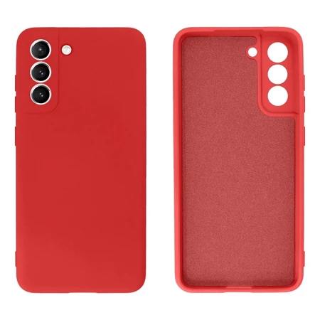 Capa de Silicone para Samsung S21FE - Vermelho