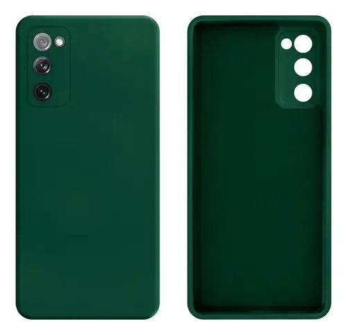 Capa de Silicone para Samsung S20 FE - Verde Escuro