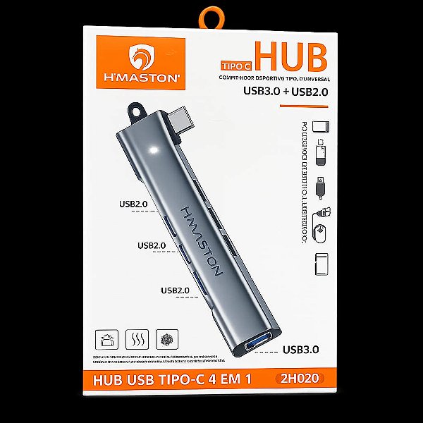 Multiplicador de Portas Hub H'maston ZHQ20 Alta Velocidade