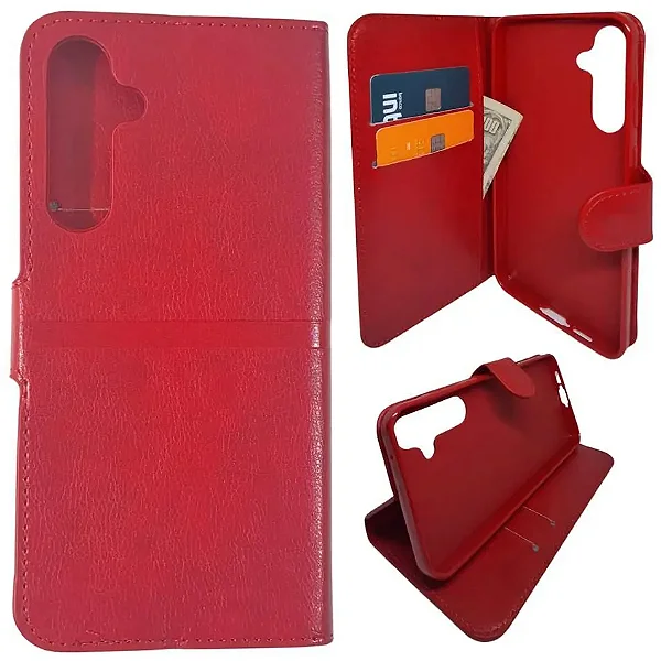 Capa Carteira Para Samsung A55 - Vermelha CPC-SMA55-VM