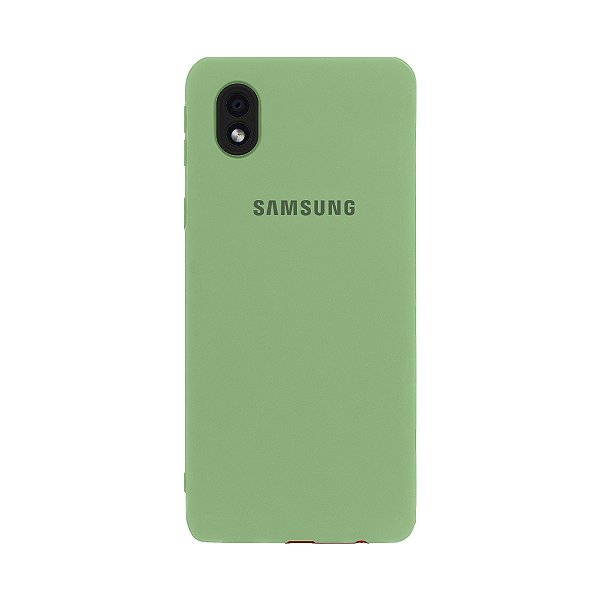 Capa de Silicone para Samsung A01 Core - Verde Menta
